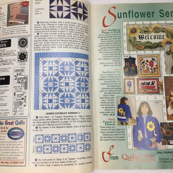 Vintage Quiltmaker Magazine No 36 March/April 1994 Quilt Patterns Designs Ideas - Picture 8 of 10
